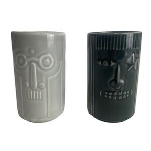 Ikea Tiki Mugs Frekvens Maria Vinka 13 oz Stoneware Drinking Glass Hawaiian Rare